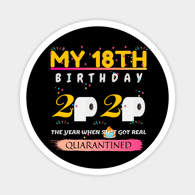 My 18th birthday 2020. The year when sh*t got real. Quarantined. Magnet by NOMINOKA